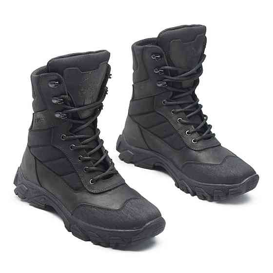 Тактичні берці Б6 чоловічі чорні - водонепроникні, вологостійкі, міцні, армійське взуття ЗСУ 42 (28) Харків