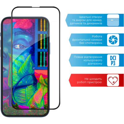 Скло захисне ACCLAB Full Glue Apple iPhone 13 Pro Max (1283126515422) Вінниця - фото 4