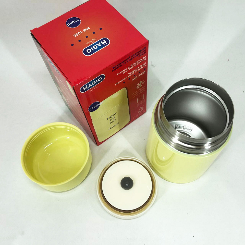 Ланч бокс для школы Magio, Термо бокс тройной, Судок для еды Контейнеры еды на работу DX-58 Львов - изображение 3