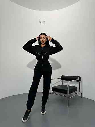 Жіночий повсякденний тплий комбінезон трьохнитка на флісі Одеса