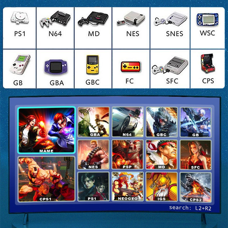 Ігрова приставка Game Box 8K 8X M98 Smart TV Stick 64GB геймстік + 10000 ігор Київ - фото 8