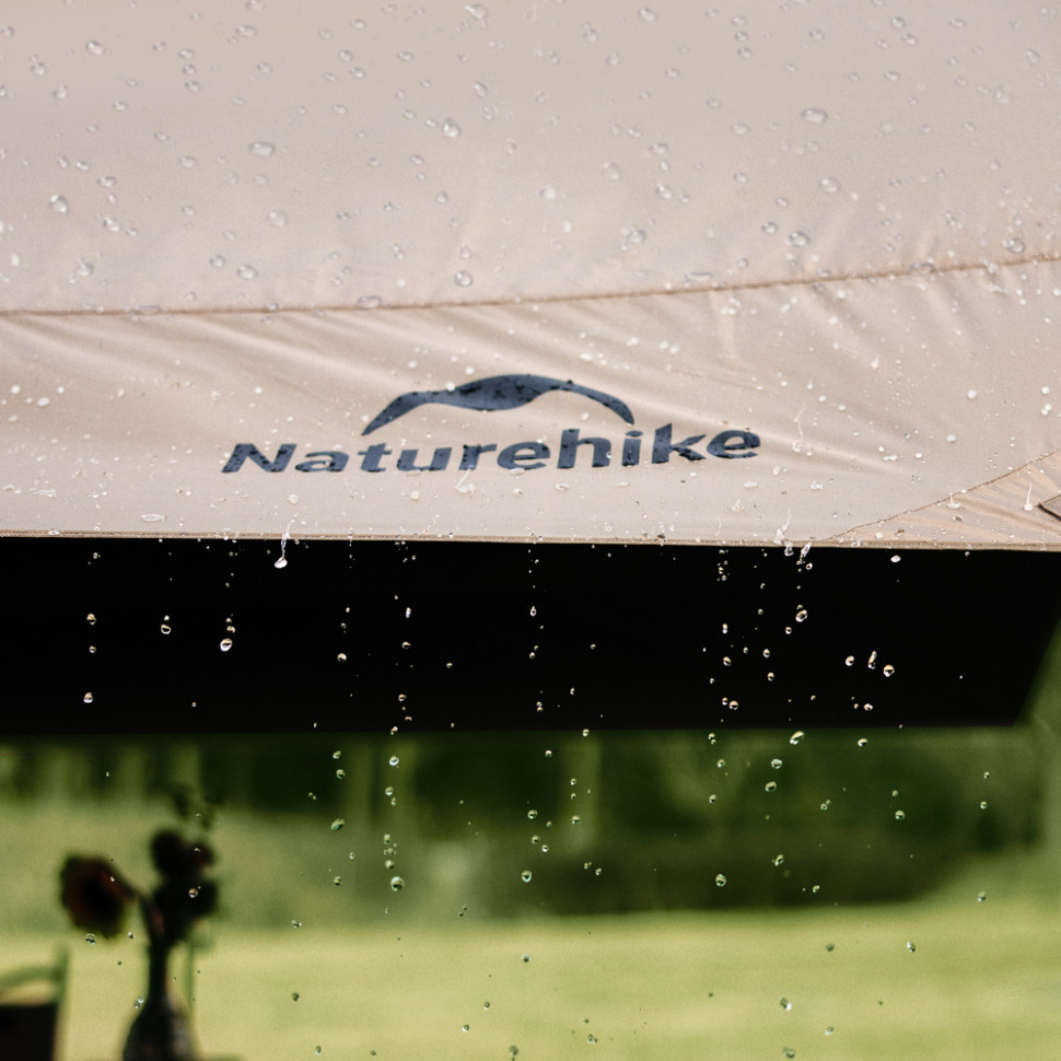 Тент-навес Naturehike CNK2350WS015 Cloud Skies Tarp Lite, 550x465 см, коричневый Киев - изображение 7