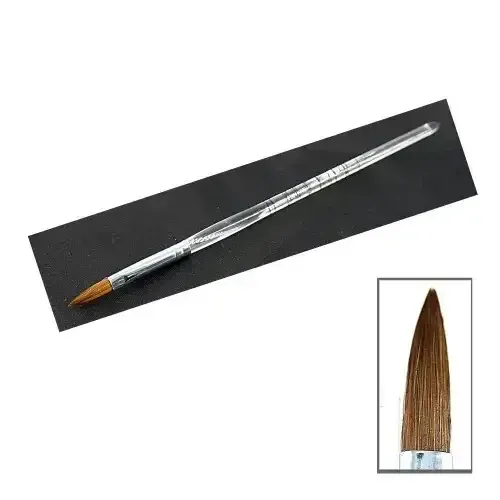 Пензель для акрила с прозр. ручкой №4 Київ - фото 1