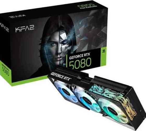 Видеокарта KFA2 GeForce RTX 5080 1-Click OC 16Gb. GDDR7 DLSS4 Киев