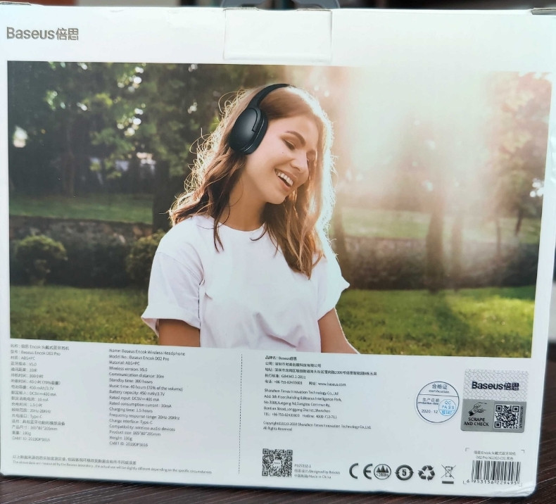 Бездротові навушники: Baseus D02 PRO TWS White. Харків - фото 7