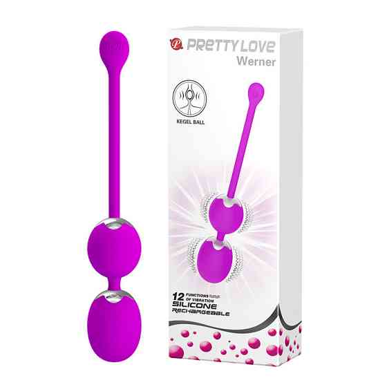Вагинальные шарики с вибрацией PRETTY LOVE фиолетовые, 20.5 х 9 х 3.4 см Sex Aura Киев