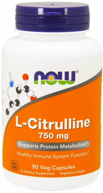 Цитруллин Now Foods L-Citrulline 750 мг 90 вегетарианских капсул Киев - изображение 1