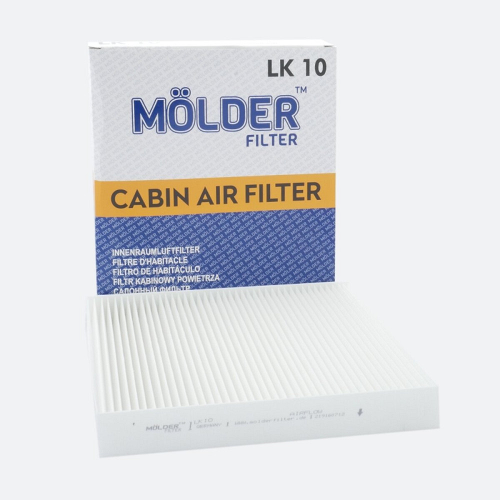 Фільтр салону Molder Filter LK 10 (WP9036, LA120, CU2545) Київ - фото 1