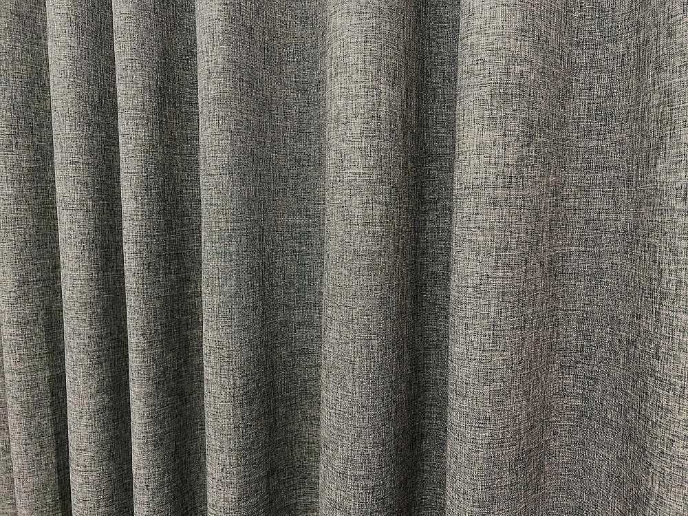 Комплект штор VR-Textil Лен ALORA-TON 200х270 2шт и Тюль 500х270 1871ш-1701т Серый с белым 71-202/6 Киев - изображение 7