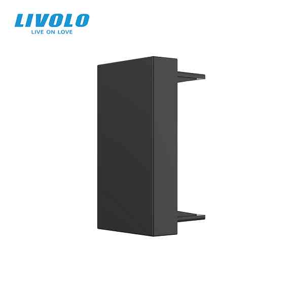 LIVOLO Заглушка для розетки LIVOLO, чорна, модуль 22.5×45 мм, 0.5 поста (VL-FCMB-1BP) Коломыя