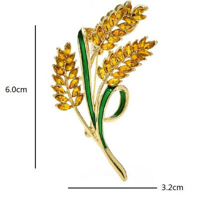 Брошь стильная женская Колосья Пшеницы Киев - изображение 3