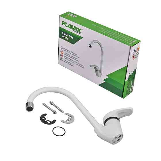Змішувач для кухні Plamix Afina-011 White    ( PM0686 ) 24442 Харьков