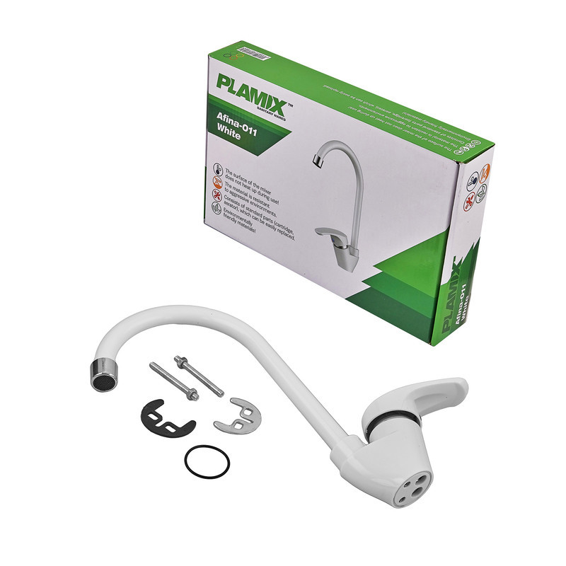 Змішувач для кухні Plamix Afina-011 White    ( PM0686 ) 24442 Харків - фото 4