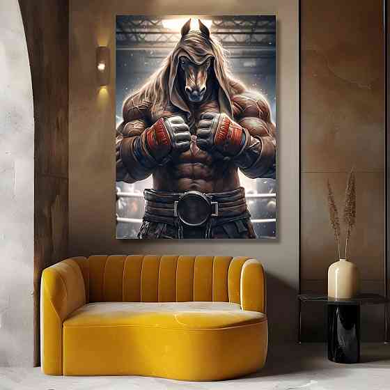 Картина Холсті в спортзал  Кінь  KLM_14 Киев