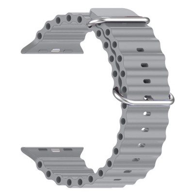 Ремешок для смарт-часов Armorstandart Ocean Band для Apple Watch 49/46/45/44/42 (Series 1-3) Cloudy Grey (ARM85141) Винница - изображение 1