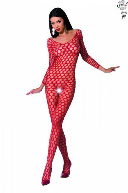 Бодистокинг с крупной сеткой Passion BS077 red Sex Aura Киев - изображение 2