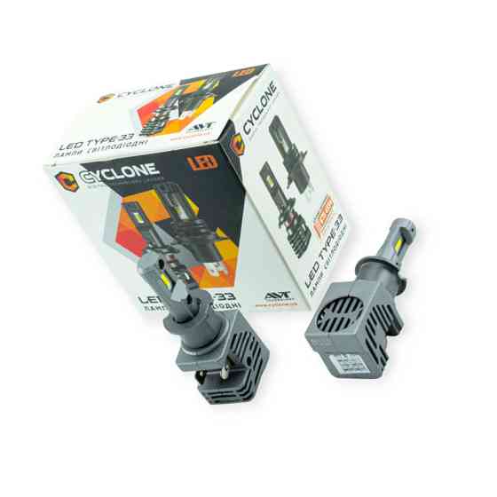 Автолампа LED H3 12V Type 33 12W 5000K 4800L радіатор Мукачево