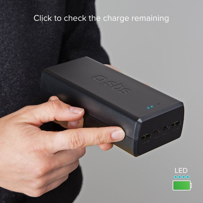 Універсальна мобільна батарея SBS 30000 mAh 20 W Black (TTBB30000PD20K) ( 26023 ) Харків - фото 8