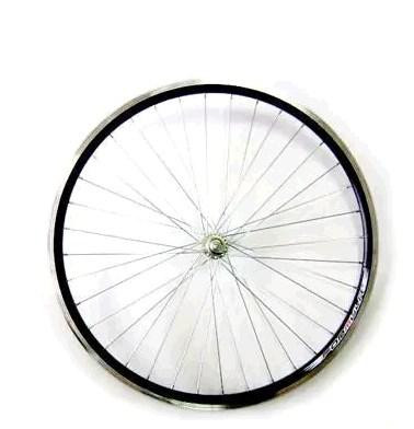 Обід велосипедний (в зборі) 26 (перед, 36 спиць, алюміній, диск. гальмо, чорний) (подвійний) пром підшипник Мукачево - фото 1