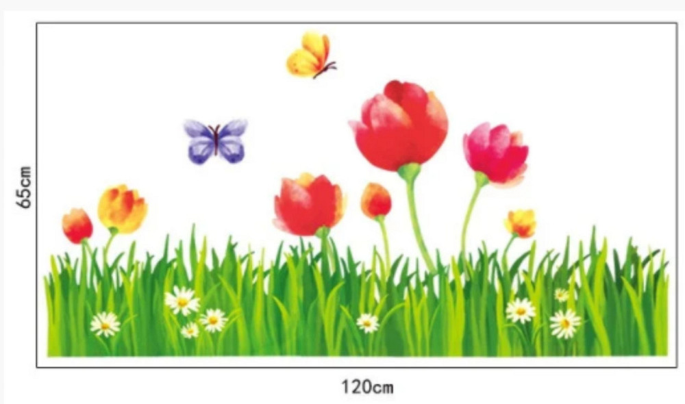 Наклейка декоративна Тюльпани Київ - фото 3