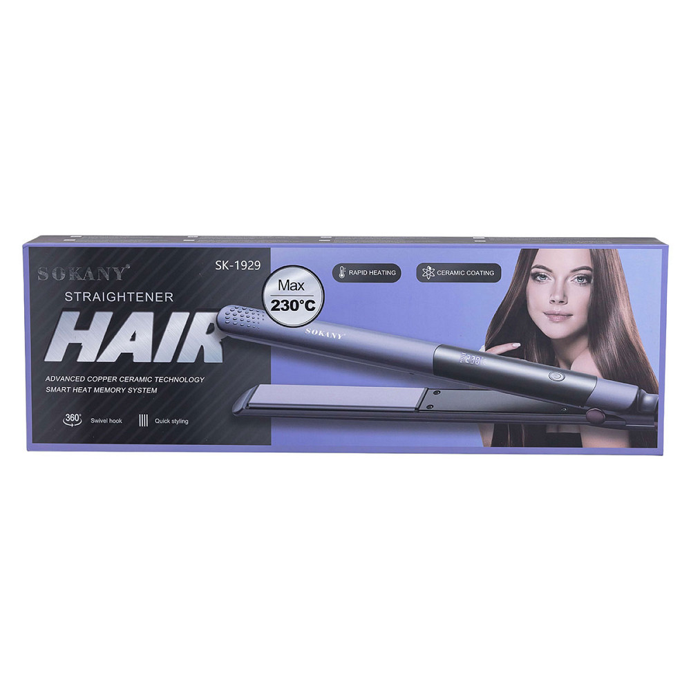 Sokany Випрямляч для волосся 50 Вт до 230 градусів, стайлер для вирівнювання волосся та завивки Коломыя - изображение 8