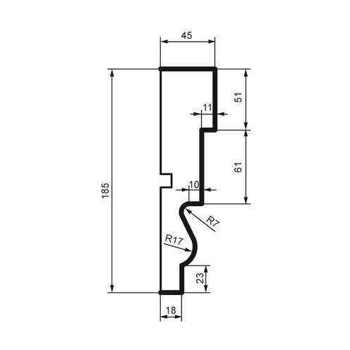 Молдинг фасадный Prestige Decor MC 137 Днепр