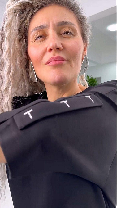 Женское стильное батальное платье трикотаж двунитка. Черный, 60/64 Одесса - изображение 6