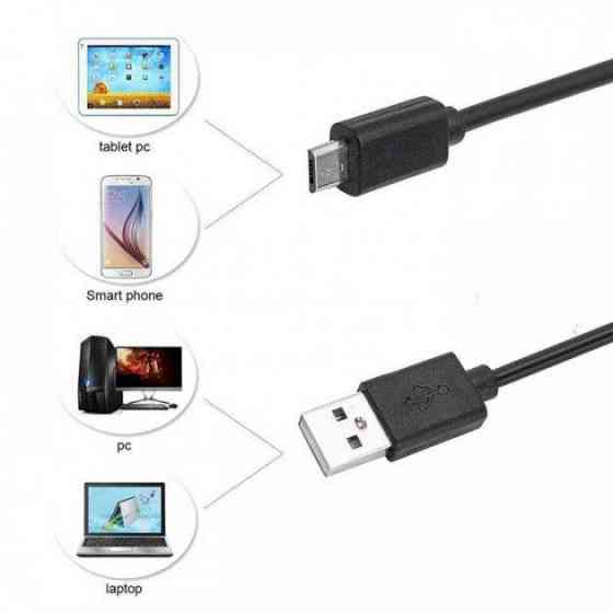 Usb Android Ендоскоп для смартфона 2 м 7 мм, Камера ендоскоп для авто, Гнучкі YQ-222 технічні ендоскопи Київ