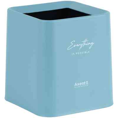Кошик для паперів Axent Настільний контейнер для сміття, квадратний, блакитний (2132-07-A) Вінниця