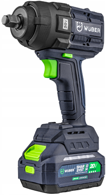 Гайковерт акумуляторний ударний 1000Нм WUBER (Польща) Київ - фото 4