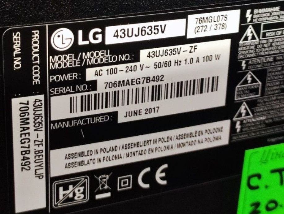 Телевізор LG 43" 4K. SMART TV. Wi-Fi T2 .HDR . Web Os. Київ - фото 4