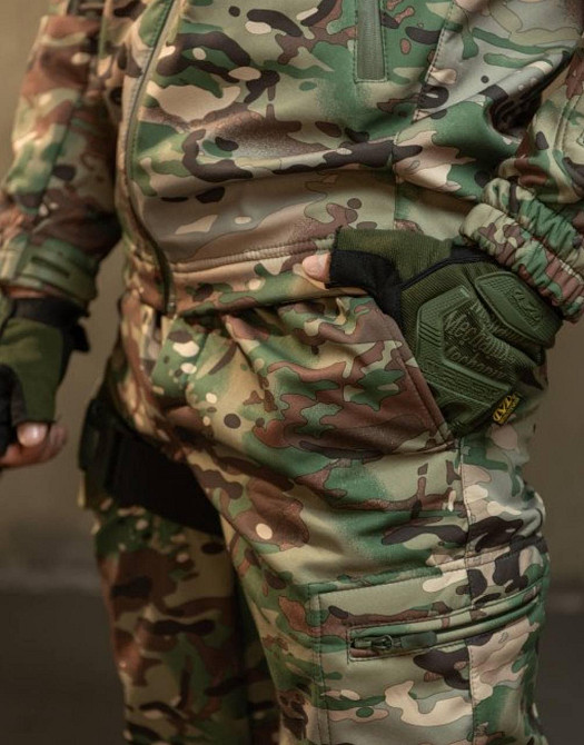 Демісезонний тактичний костюм Cофтшел Softshell Rocket НП4862 (Мультикам) XL Вінниця - фото 7