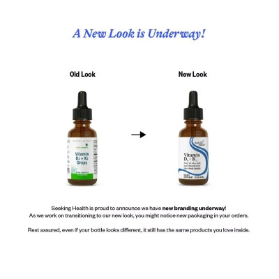 Вітамін Seeking Health Вітамін D3+K2 у краплях, Vitamin D3+K2 Drops, 30 мл (SKH-52135) Вінниця - фото 2