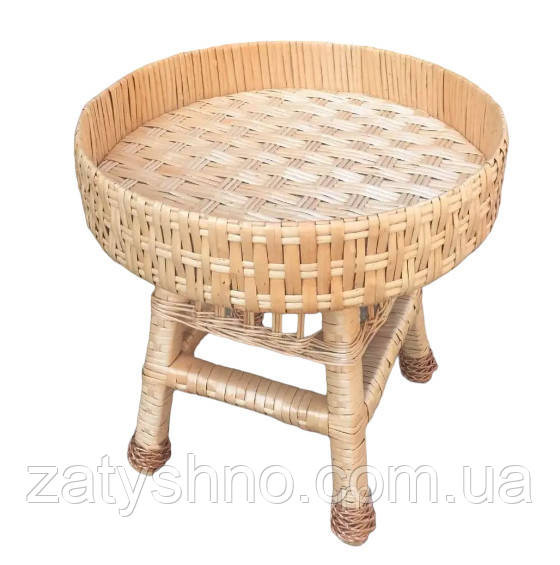 Столик плетений журнальний з високим бортиком Київ - фото 1