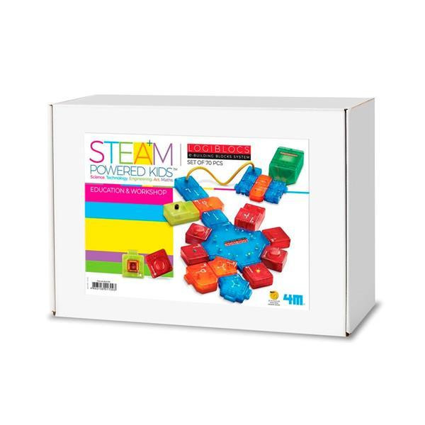 Електронний конструктор 4M Logiblocs Розумні схеми для школи 70 модулів 19 проектів (00-01709) Харків - фото 1