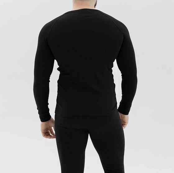 Чоловіча зимова термобілизна Thermal на флісі (Чорний) 2XL Вінниця