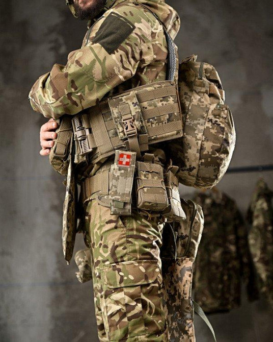 Плитоноска та РПС мультикам у зборі мультика кордура під магазин аптечку рацію Одеса - фото 9