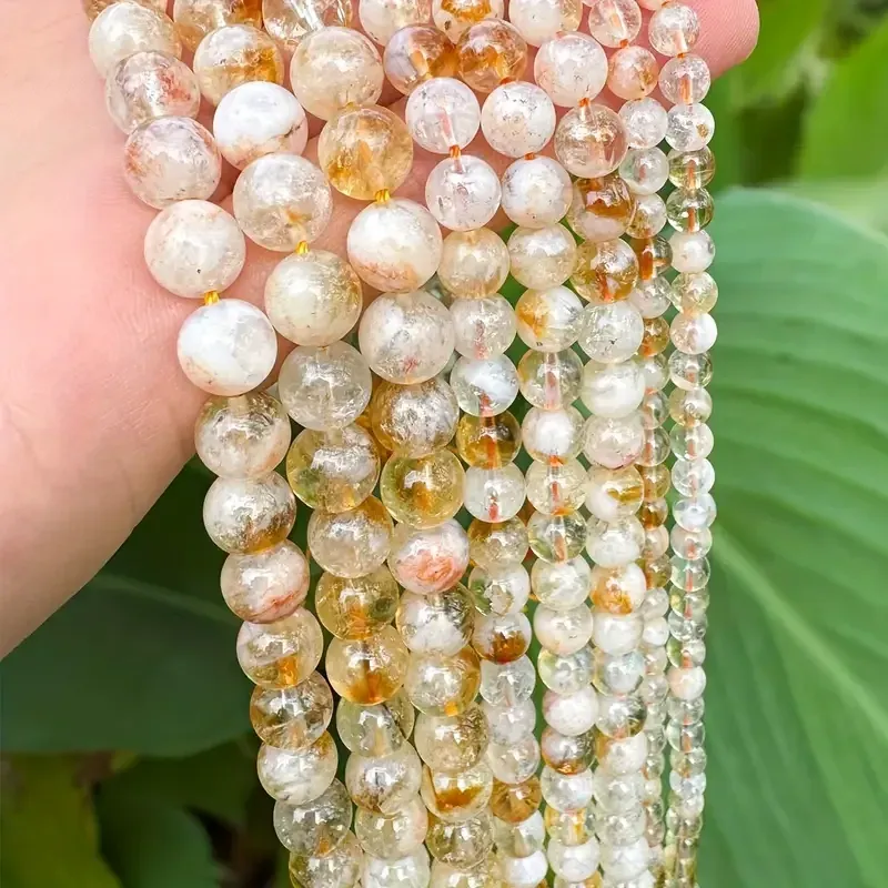 Цитрин 8 мм – 45 бусин на нити, натуральный камень для браслетов и украшений Киев - изображение 4