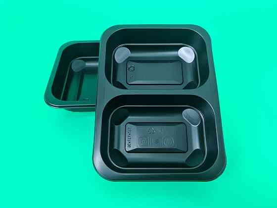 Ланч бокс T-2 187/137/37 черный PP PL (25 шт) Харьков