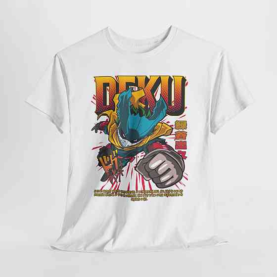 Футболка з аніме принтом Моя геройська академія оверсайз (S/M/L) Чорний AnimeJ0770 Дніпро