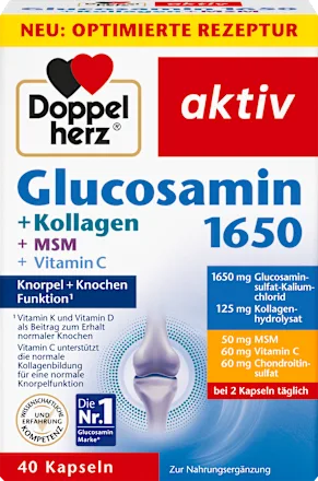 Doppelherz Glucosamin 1650 Kapseln 40 St Глюкозамин Львов - изображение 1