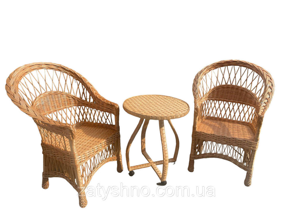 Мебель плетеная на 2 с журнальным столом Киев - изображение 1
