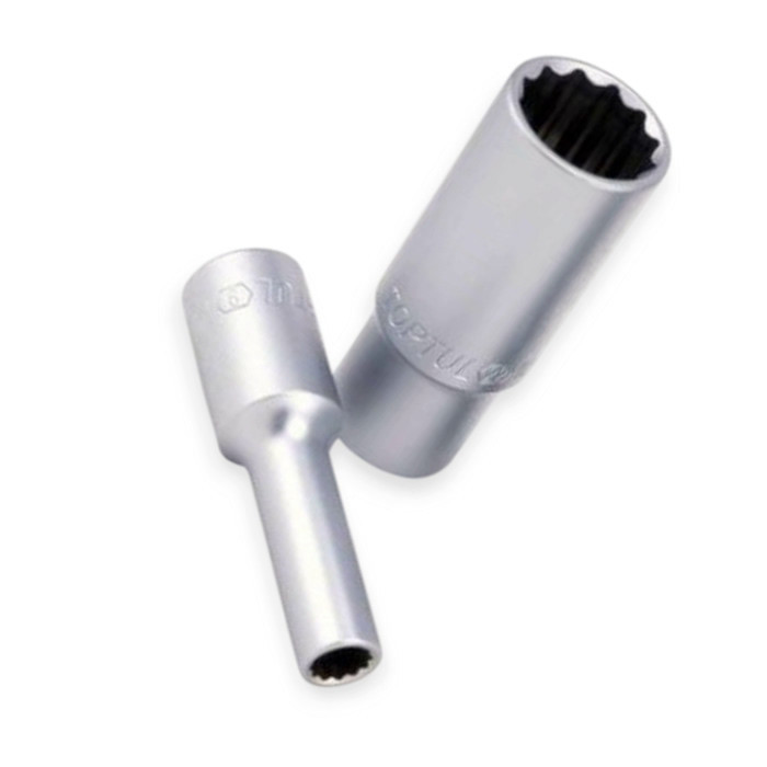 Головка торцевая двенадцатигранная удлиненная 1/2 16мм CrV Мукачево - изображение 1