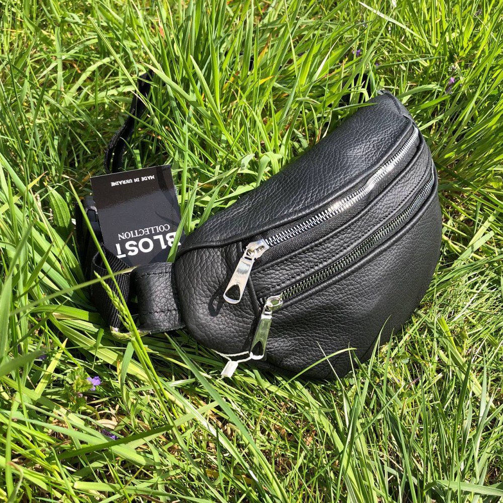 Сумка бананка чоловіча через плече шкіра, Бананка універсальна Шкіряна сумка на груди KO-66 Львів - фото 4