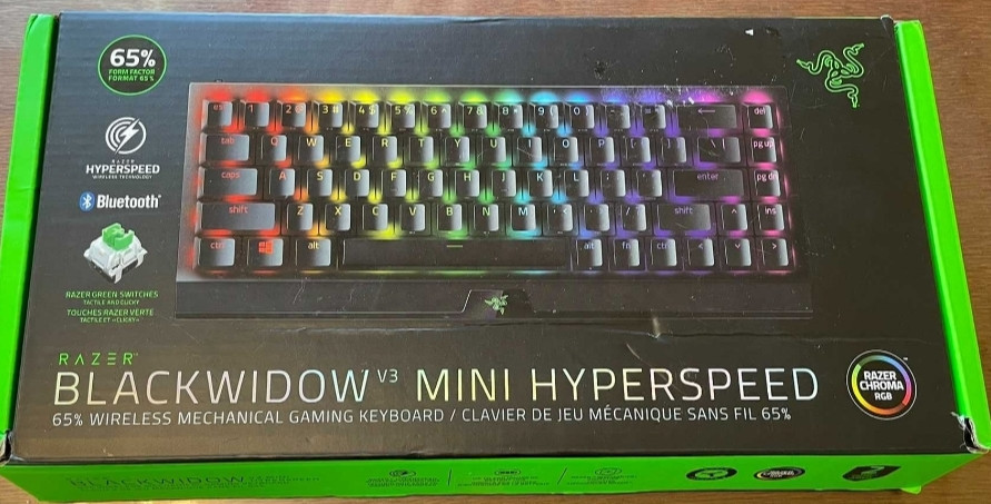 Механическая Клавиатура : Razer Black Widow V3 Mini Green Switch Wireless. Киев - изображение 1