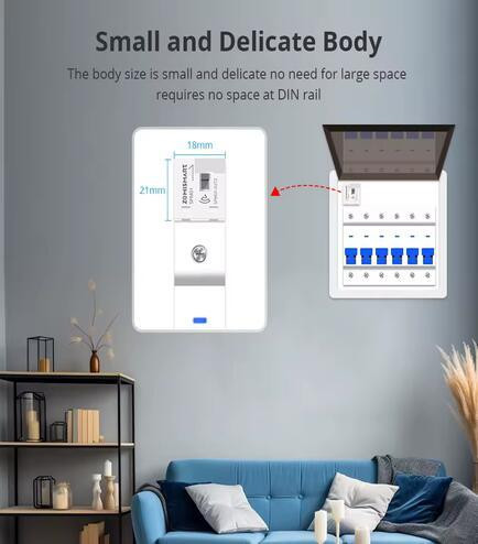 Енергометр Zemismart SPM01 63А, 1P+N, Zigbee, для контролю споживаної енергії Київ - фото 7