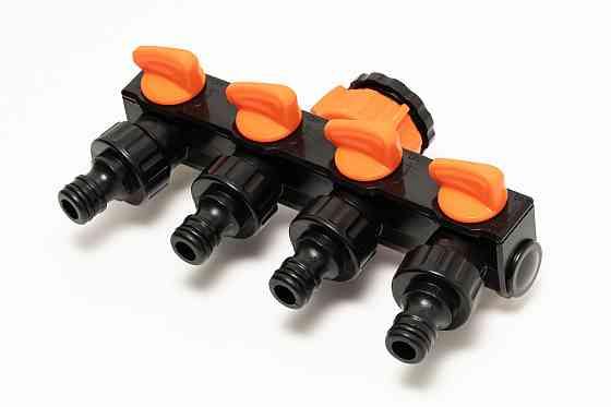 MASTERTOOL Розподільник чотирьохканальний MASTERTOOL з регулювальними вентилями ¾" - 1" ВР 92-9 Киев