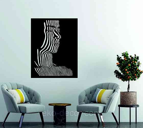 Декоративное настенное Панно «Силуэт женщины», Декор на стену Киев