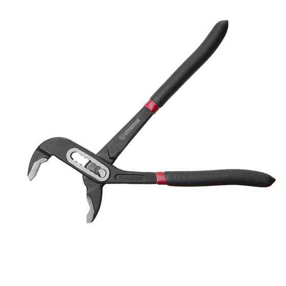 Кліщі сантехнічні 180 мм, коване залізо 40CrV, полив’яні двошарові рукоятки, STORM INTERTOOL NT-0160 Київ