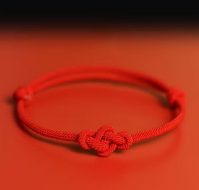 Браслет красная нить с узлом удачи, браслет оберег на руку от сглаза, регулируемый браслет Киев - изображение 2
